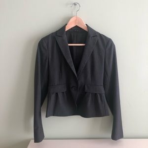 Theory gray/black blazer size 00.